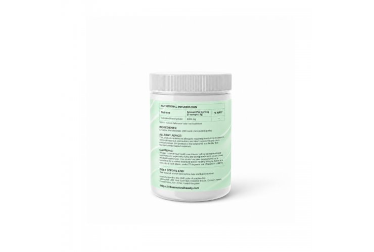Creatine Monohydrate – Ingredients and Nutritional Information – Vilana