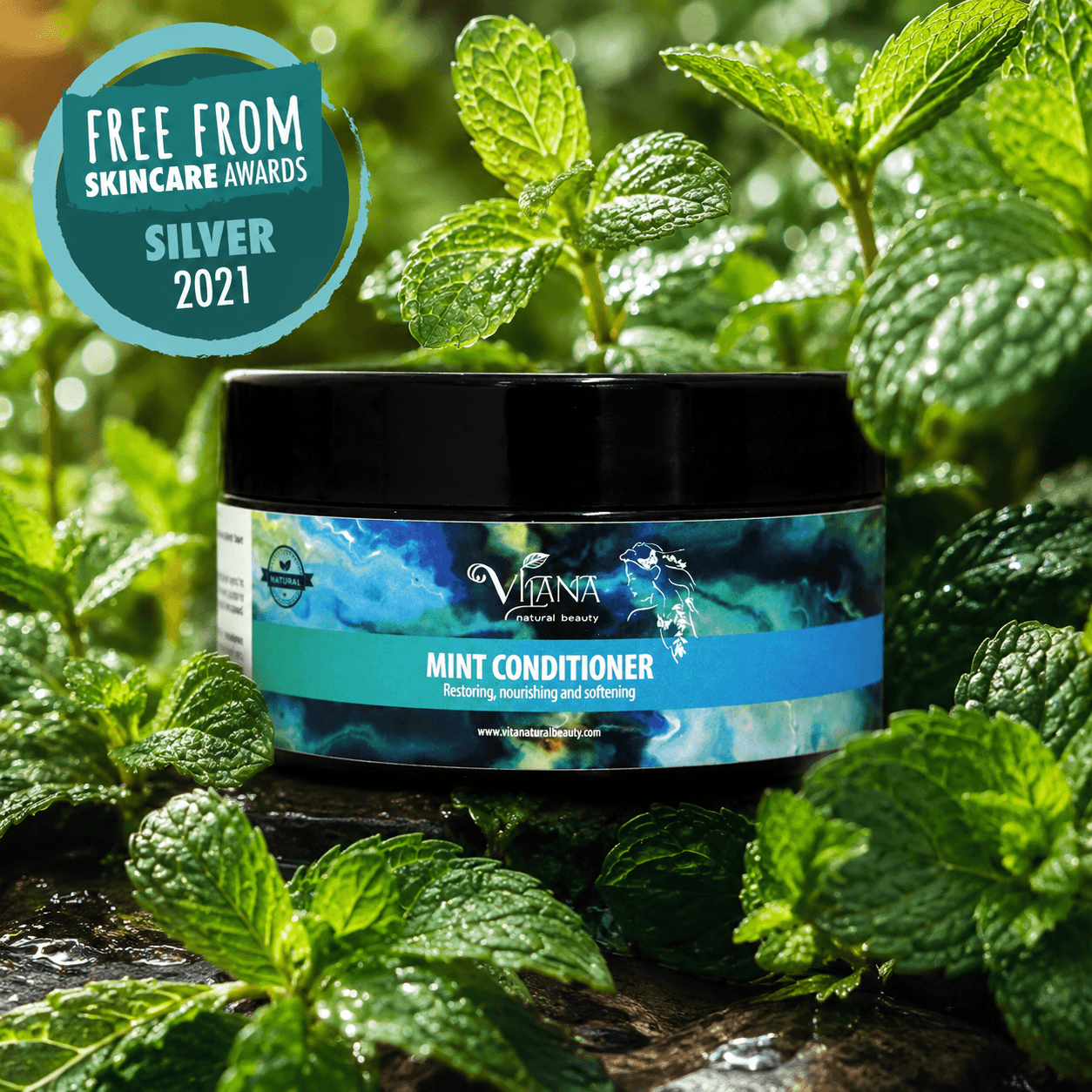 VILANA veganiškas Mint kondicionierius – „Free From Skincare Awards“ sidabro medalis